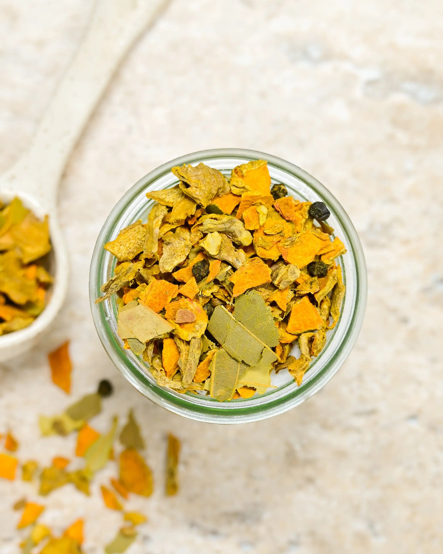 Lakadong Turmeric & Ashwagandha Herbal Tea - Soothing Bliss for Body and Soul