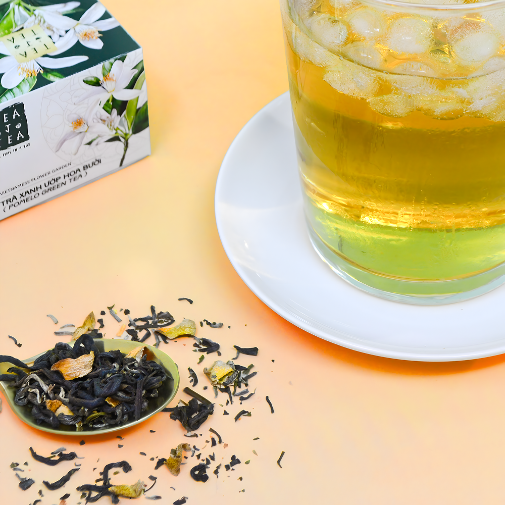 Pomelo Vietnamese Green Tea – Floral Green Tea with Citrus Blossom Aroma
