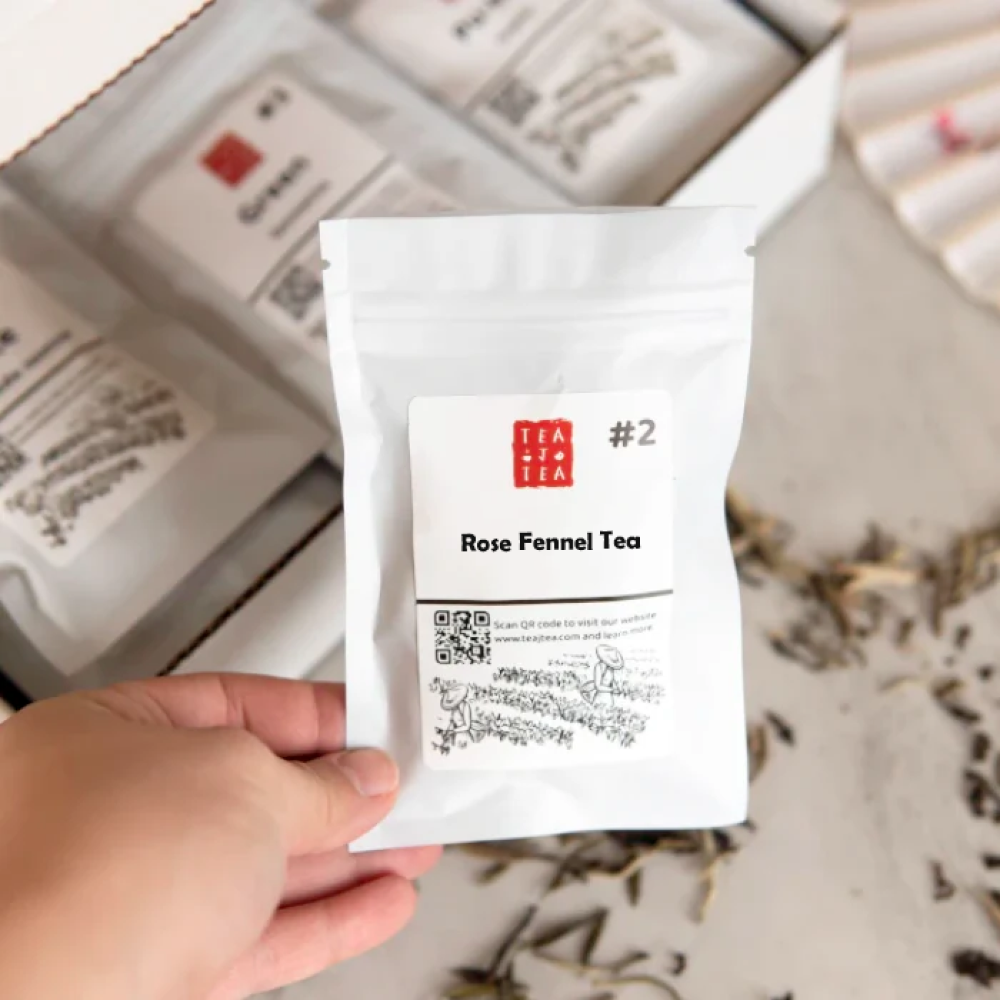 Rose Fennel Tea: Bold Assam Black Tea with Floral Rose & Soothing Fennel