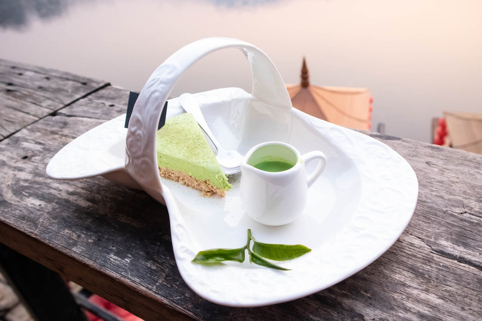 A Set up that demonstrates what pairs with Matcha