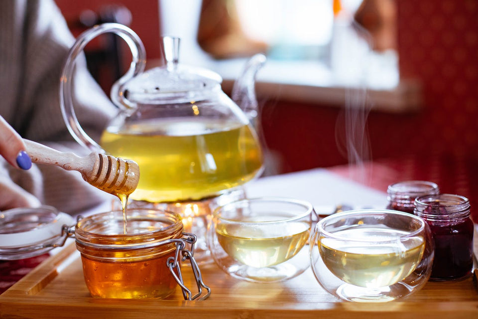 Green tea and Honey table setting