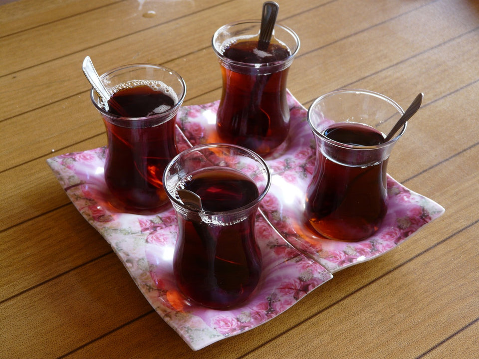 Turkish Tea glass and spoon 