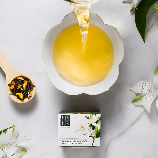 Pomelo Vietnamese Green Tea – Floral Green Tea with Citrus Blossom Aroma