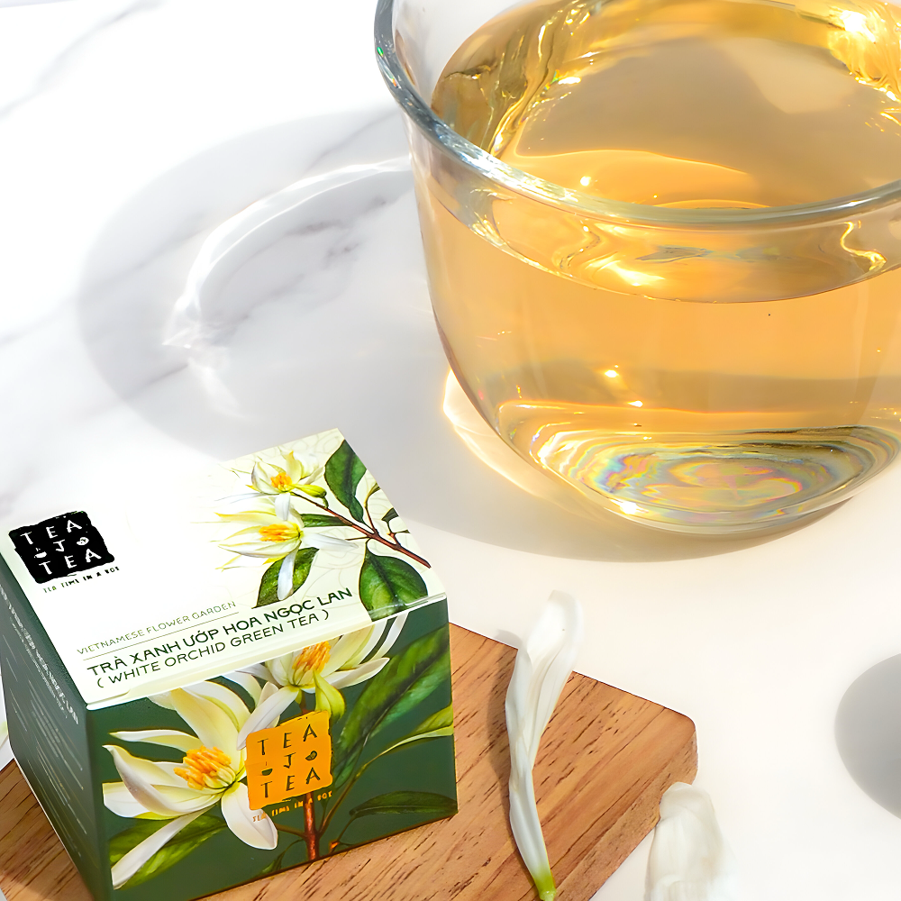 Vietnamese White Orchid Scented Green Tea
